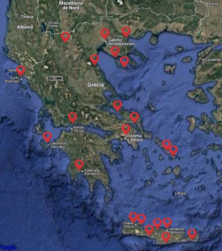 Harta hotelului Grecia